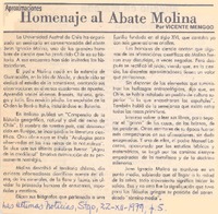 Homenaje al Abate Molina