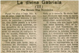 La divina Gabriela
