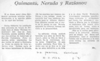 Quimantú, Neruda y Razianov