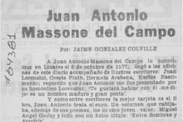 Juan Antonio Massone del Campo