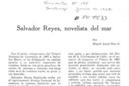 Salvador Reyes, novelisga del mar