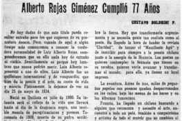 Alberto Rojas Giménez cumplió 77 años