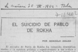 El suicidio de Pablo de Rokha