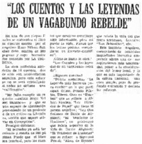 "Los cuentos y las leyendas de un vagabundo rebelde".