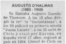 Augusto D'Halmar (1882-1950)