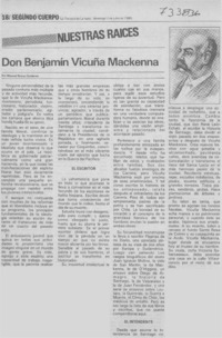 Don Benjamín Vicuña Mackenna