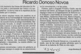 Ricardo Donoso Novoa