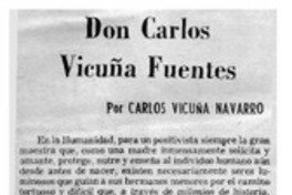 Don Carlos Vicuña Fuentes