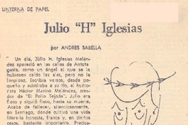 Julio "H" Iglesias