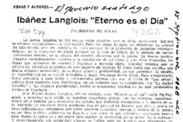 Ibáñez Langlois: "Eterno es el día"