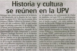 Historia y cultura se reúnen en la UPV