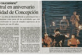 Clásico teatral en aniversario de Universidad de Concepción