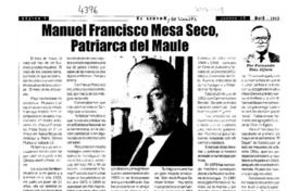 Manuel Francisco Mesa Seco, patriarca del Maule