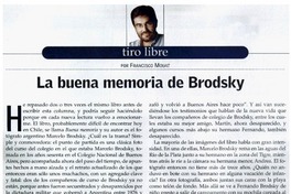 La buena memoria de Brodsky
