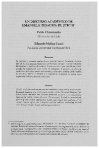 Un discurso académico de Emanuele Tesauro: El juicio