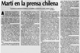 Martí en la prensa chilena