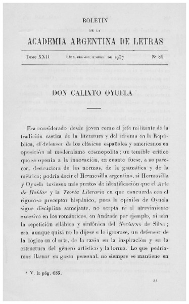 Don Calixto Oyuela
