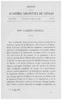 Don Calixto Oyuela