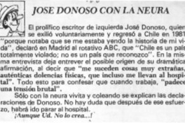 José Donoso con la neura.