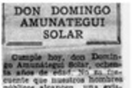 Don Domingo Amunategui Solar
