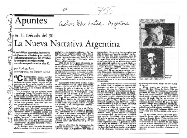 La nueva narrativa argentina