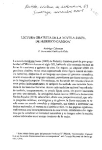 Lectura gratuita de la novela Santa, de Federico Gamboa