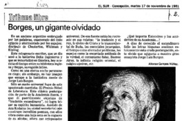 Borges, un gigante olvidado