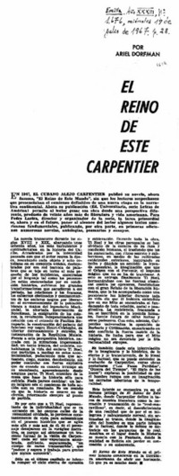 El Reino de este Carpentier