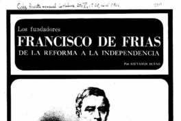 Francisco de Frías de la reforma a la independencia