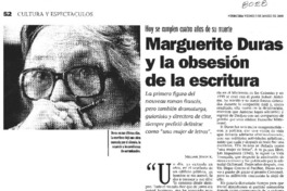 Marguerite Duras y la obsesión de la escritura