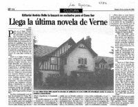 Llega la última novela de Verne Editorial Andrés Bello la lanzará en exclusiva para el Cono Sur