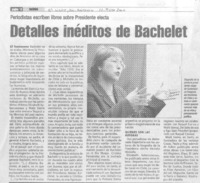 Detalles inéditos de Bachelet