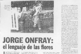 Jorge Onfray: el lenguaje de las flores