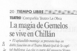 La Magia de Gemelos se vive en Chillán