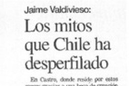 Los mitos que Chile a desperfilado: [comentario] [artículo]