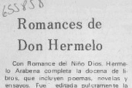 Romances de Don Hermelo