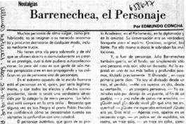 Barrenechea, el personaje  [artículo] Edmundo Concha.