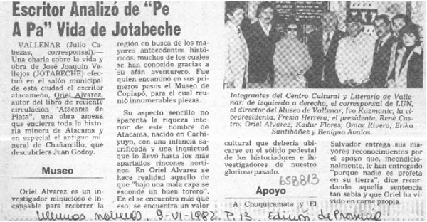 Oriel Alvarez Gómez  [artículo] Julio Cabezas.