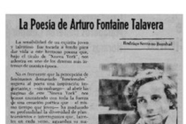 La poesía de Arturo Fontaine Talavera