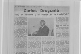 Carlos Droguett [entrevista]