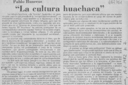 La cultura huachaca