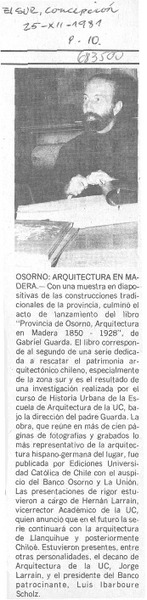Osorno: arquitectura en madera.