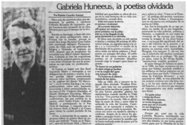 Gabriela Huneeus, la poetisa olvidada