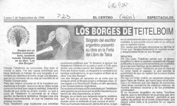 Los Borges de Teitelboim.
