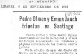 Pedro Olmos y Emma Jauch triunfan en Santaigo.