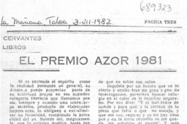 El Premio Azor 1981