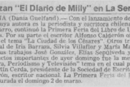Lanzan "El diario de Milly" en La Serena