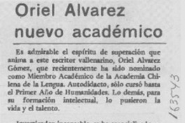 Oriel Alvarez nuevo académico