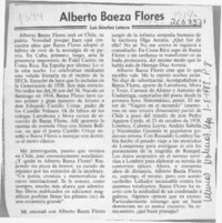 Alberto Baeza Flores  [artículo] Luis Sánchez Latorre.