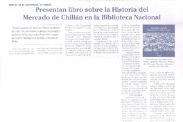 Presentan libro sobre la historia del Mercado de Chillán en la Biblioteca Nacional